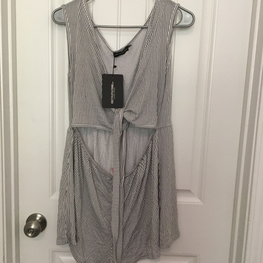 Pretty Little Thing Striped Romper - Picture 3 of 3
